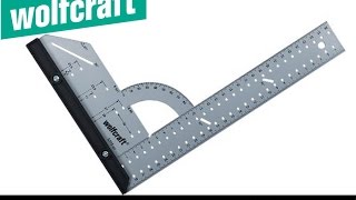 Equerre multifonction en acier 50 cm Wolfcraft 5206  L Square ruler [upl. by Hiamerej742]