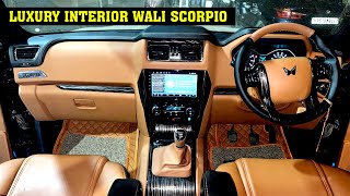 Scorpio Classic 2023 Modified Interior to Luxury  scorpio classic s11 alloy [upl. by Rimola]