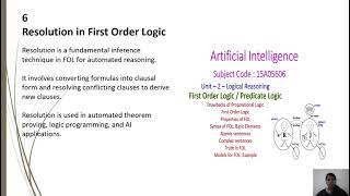 First Order Logic [upl. by Ransell]