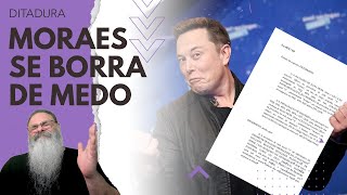 MORAES entrega NERVOSISMO ORDEM para CUMPRIR ORDEM e TOM RIDÍCULO ao MANDAR INVESTIGAR ELON MUSK [upl. by Burr]