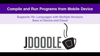 Introduction to JDoodle Mobile App [upl. by Behka]