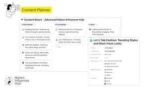 Notion Content Planner Template with Partnership Management [upl. by Nylsaj275]