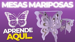 MUY FACIL APRENDE a Fabricar una Mesa MARIPOSA para DECORACIÓN de Fiestas y Eventos PASO a PASO [upl. by Ynohtnaed]