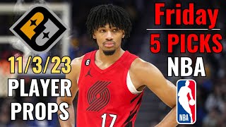 PRIZEPICKS NBA FRIDAY 113 CORE PLAYER PROPS [upl. by Merriam]