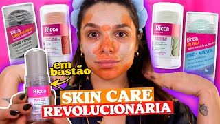 TESTEI uma SUPER NOVIDADE de SKINCARE BASTÃ•ES FACIAIS de TRATAMENTO ðŸ—£ï¸ [upl. by Hey]