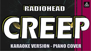 CREEP RADIOHEAD  KARAOKE VERSION  PIANO COVER [upl. by Ilak739]