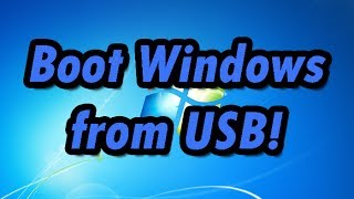 How to boot upinstall Windows from a USBFlash drive [upl. by Enelyad]