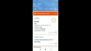 AccuWeather by AccuWeather  weather app for Android and iOS [upl. by Ttcos]