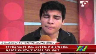 Estudiante del colegio Bilingüe de Valledupar obtuvo el mejor puntaje Icfes de Colombia [upl. by Wadesworth]