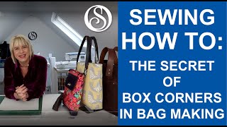 The secret of boxed corners in bag making [upl. by Heigho]