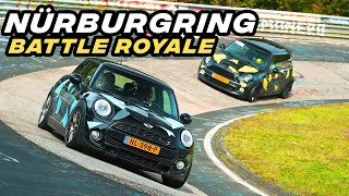 Surviving high traffic 2 yellows amp a CRASH  Nürburgring Touristenfahrten  Mini Cooper S F56 [upl. by Ahsilef]