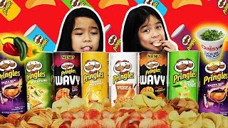 PRINGLES VS REAL FOOD CHALLENGE [upl. by Laflam439]