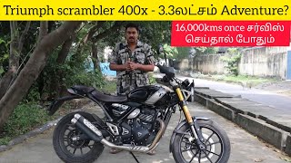 33 Lakhs Triumph Scrambler 400X  Is it worth the hype [upl. by Toft715]