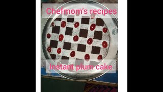 Instant plum cake recipe without oven [upl. by Ymac]