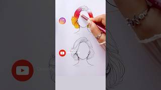 Satisfying art Instagram VS YouTube art coloring shorts [upl. by Alekahs]