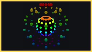 AWESOME Spherical Pendulum Wave Made Out Of Spheres  Major Scale  Polyrhythms [upl. by Rafaelita325]