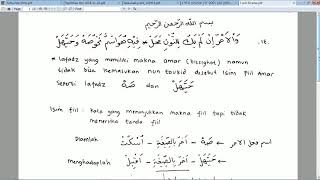 Ngaji Kitab Alfiyah Ibnu Malik Bagian 7 Isim Fiil Amar bait ke 14 [upl. by Innor624]