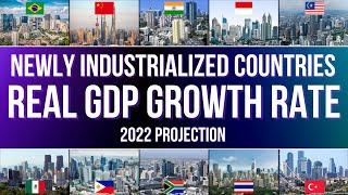 Newly Industrialized Countries Real GDP Growth Rate 2022  Emerging Markets  Developing Countries [upl. by Machute]