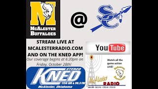 McAlester Buffaloes  Sapulpa Chieftains FOOTBALL  10282022 [upl. by Abbotsun]