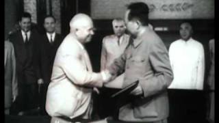 Khrushchev and Mao Meet 1957 [upl. by Nrublim]