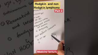 Hodgkin and non Hodgkin lymphoma lymphoma hodgkinslymphomahaematology [upl. by Joselyn]