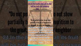 Leviticus 192325 CJB  NIV Versions Various Laws [upl. by Suolevram]