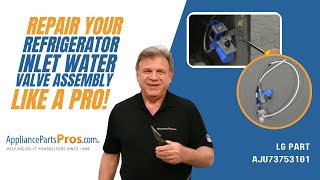 How To Replace LGKenmore Refrigerator Inlet Water Valve Assembly AJU73753101 [upl. by Barlow]