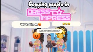 COPYING people in Dress to impress dti [upl. by Chaille]