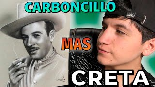 CRETA MAS CARBONCILLO COMO DIBUJAR UN ROSTRO CON CARBONCILLO [upl. by Leamse548]