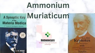 Ammonium Muriaticum from Allens keynotes and Bogers synoptic key Ammonium mur [upl. by Herv]