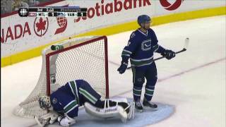 Luongo Hamhuis Own Goal  October 12 2013 [upl. by Nais]