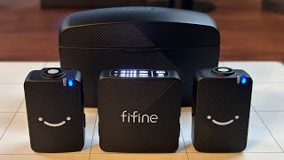 The New FIFINE M9 Wireless Lavalier Mic Unboxing and Review [upl. by Grani]