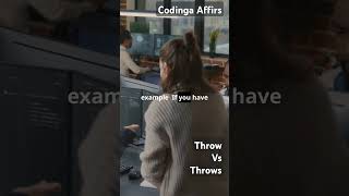 Java Exceptions when to Use  throw or throws throw throws java [upl. by Ahsoyek]