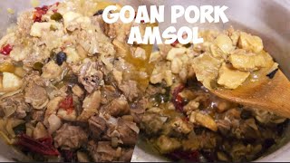 How to make Goan Pork Amsol  Pork Solantulem  Amsol  recipevlog food pork goa [upl. by Suiratnod]