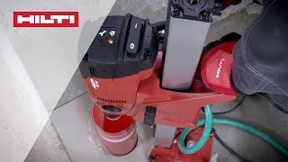 HOW TO use your Hilti DD 160 diamond coring tool for rigbased wet drilling [upl. by Monica604]