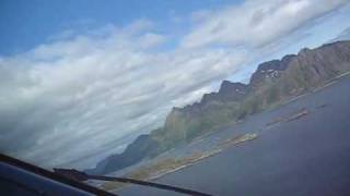 Wideroe Dash 8 cockpit view take off Svolvær Norway [upl. by Gillett]