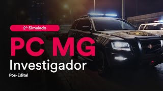 2º Simulado PC MG  Investigador  PósEdital  Correção [upl. by Bashuk439]