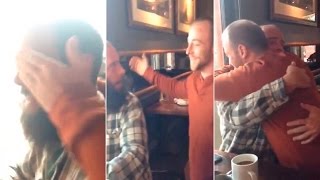 Brother surprises his twin after over a DECADE apart [upl. by Labinnah789]