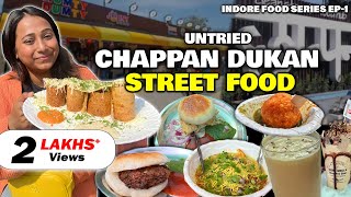 Untried INDORE STREET FOOD at Chappan56 Market  Johny Hot Dog Khopra Patties Dal Pakwan amp more [upl. by Oilerua]