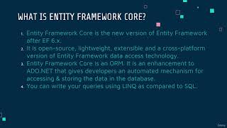 Entity Framework Core Introduction [upl. by Kleeman]