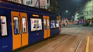 CityLink Stagecoach Sheffield TramTrain 399206 From Sheffield Cathedral To Rotherham Parkgate [upl. by Lindley614]