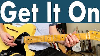 How To Play Get It On On Guitar  T Rex Guitar Lesson  Tutorial  TABS [upl. by Balmuth]