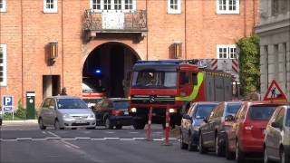 4 x fire vehicles frederiksberg brandvæsen [upl. by Grissom]