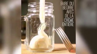 Faire du beurre avec de la crème [upl. by Atnahsal]