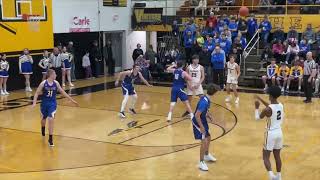 Tuscola Warriors vs Villa Grove Blue Devils Varsity Boys Basketball Highlights [upl. by Philbin]