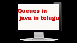 Queues in java in telugu [upl. by Sirraj]