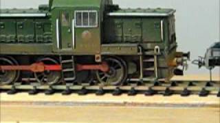 DCC Couplings on 2mm Scale Class 14 shunter [upl. by Nadeen]