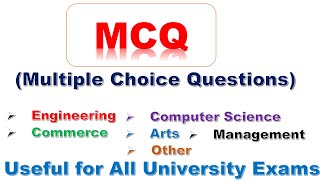 MCQMultiple Choice Questions for All University Exams Question Bank [upl. by Ennaitak155]