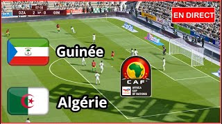 Guinée équatoriale vs Algérie en direct Éliminatoires Coupe Afrique Simulation football Gameplay PC [upl. by Laumas]