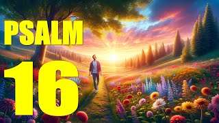 Psalm 16 Reading Finding Joy and Security in Gods Presence With words  KJV [upl. by Roosnam]